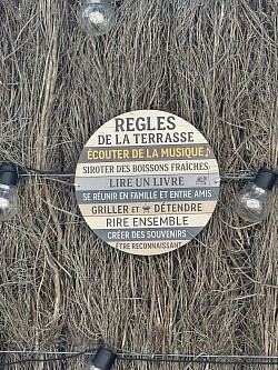 Règles de la terrasse